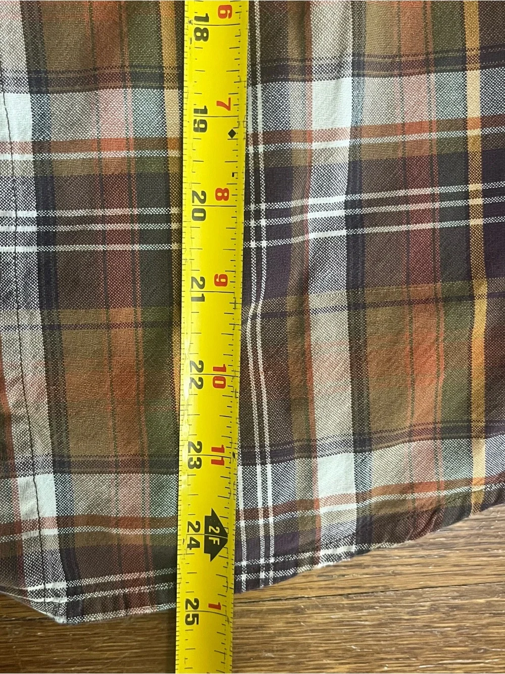 Y2k plaid denim button up shirt Fall western embroidered M S country